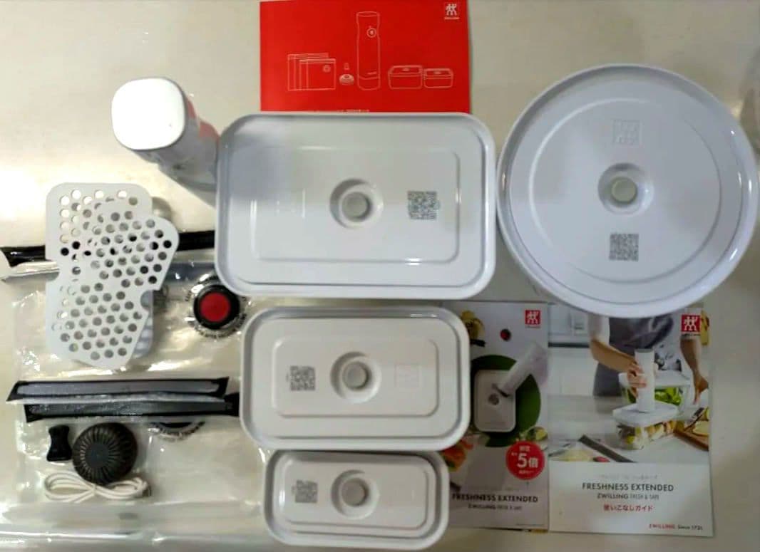 新品未使用　ツヴィリング FRESH & SAVE スターターキットほか　ガラス