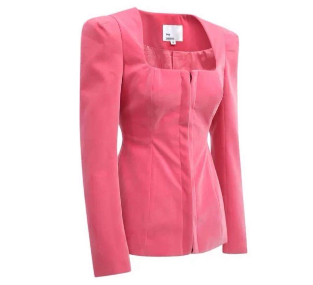 Nodress♡Pink Suede Baroque Suit