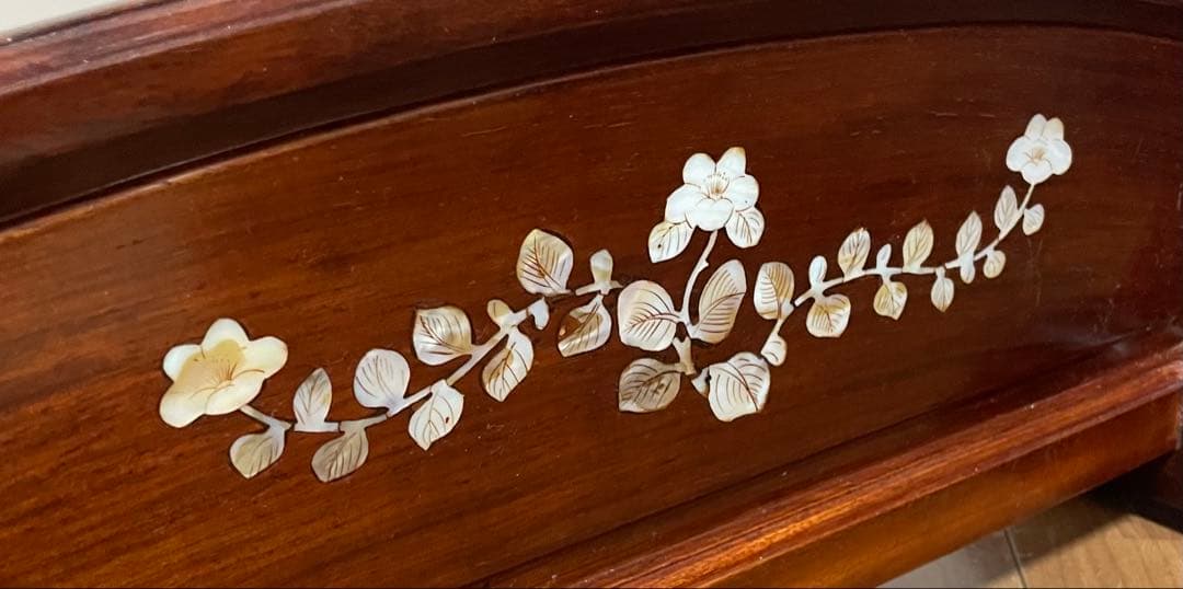 刀掛け　両面　螺鈿　木製　３本掛け　日本刀　模造刀　武具