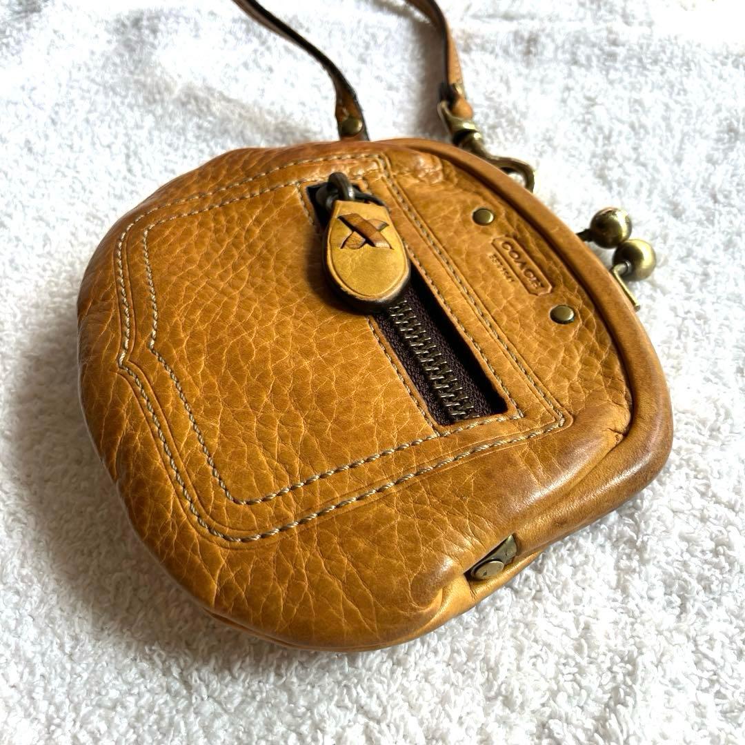 Coach ブラウン がま口ケース