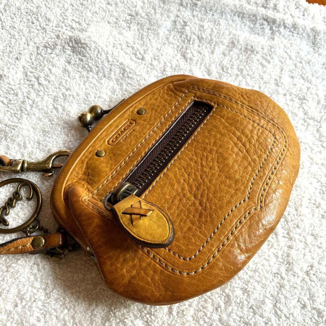 Coach ブラウン がま口ケース