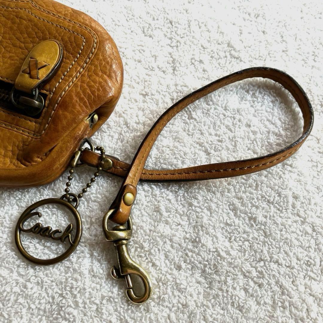 Coach ブラウン がま口ケース