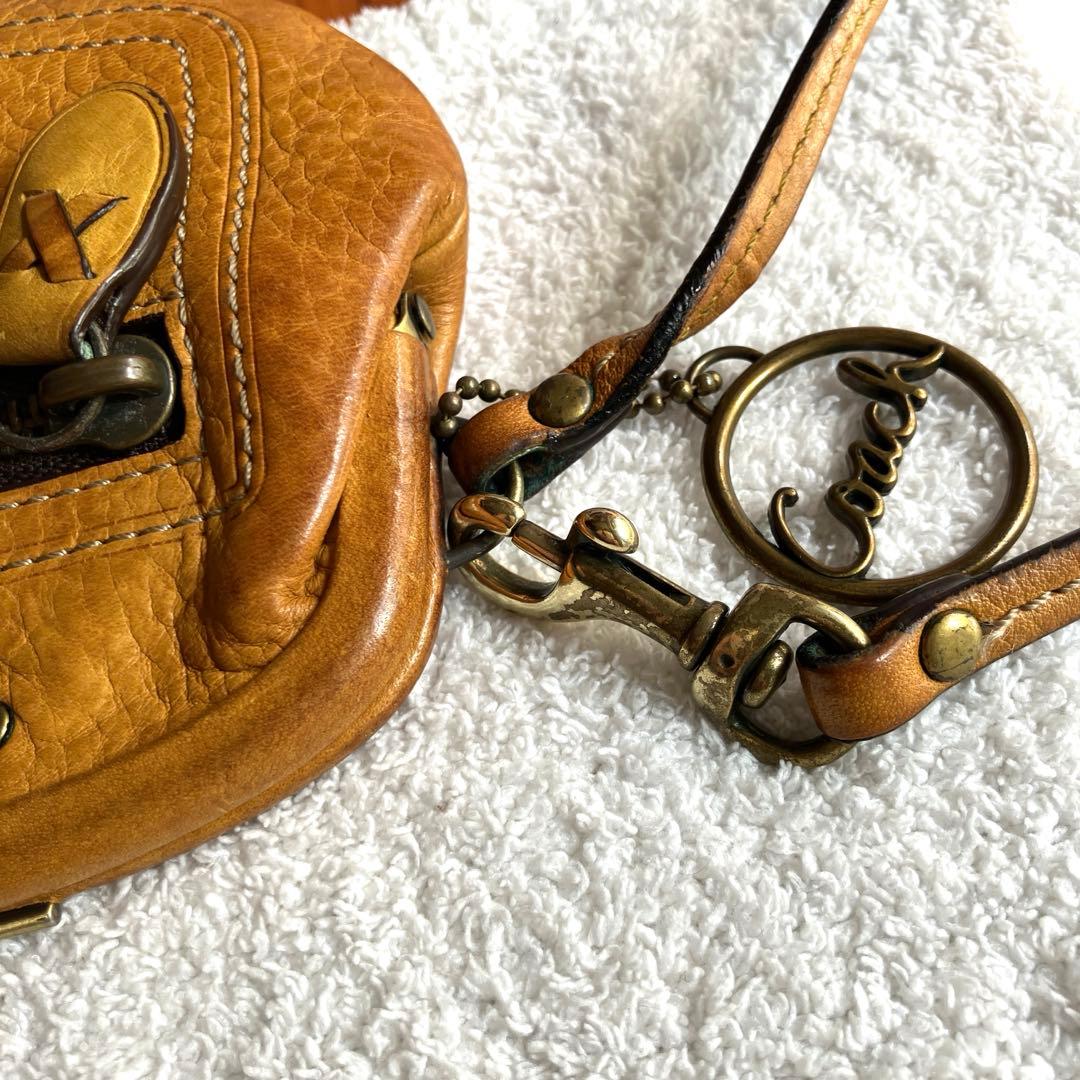 Coach ブラウン がま口ケース