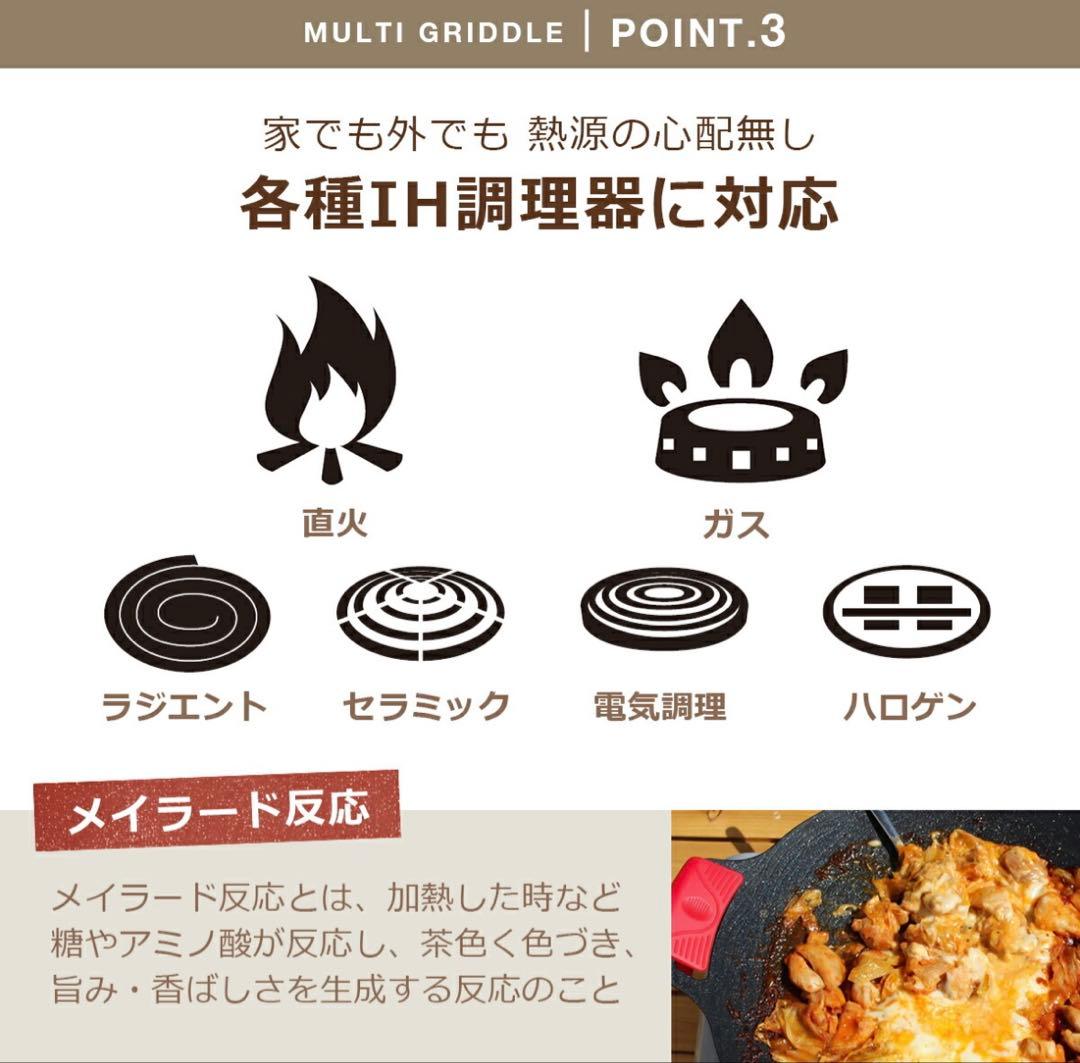 【超美品】正規品 専用ケース付き jhq JHQ マルチグリドル 33cm