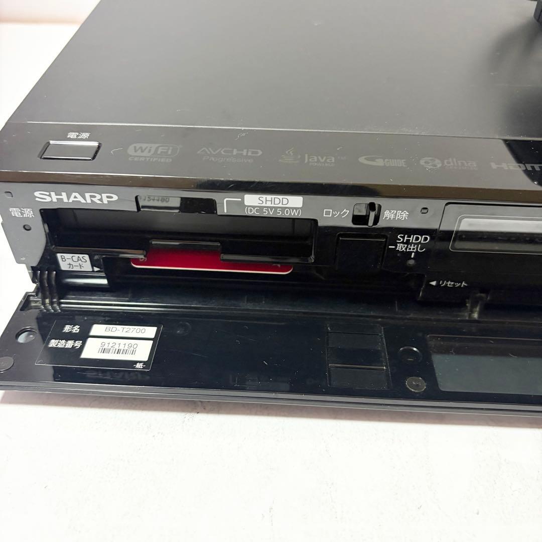 シャープ アクオス 2TB ブルーレイレコーダー BD-T2700 HDD