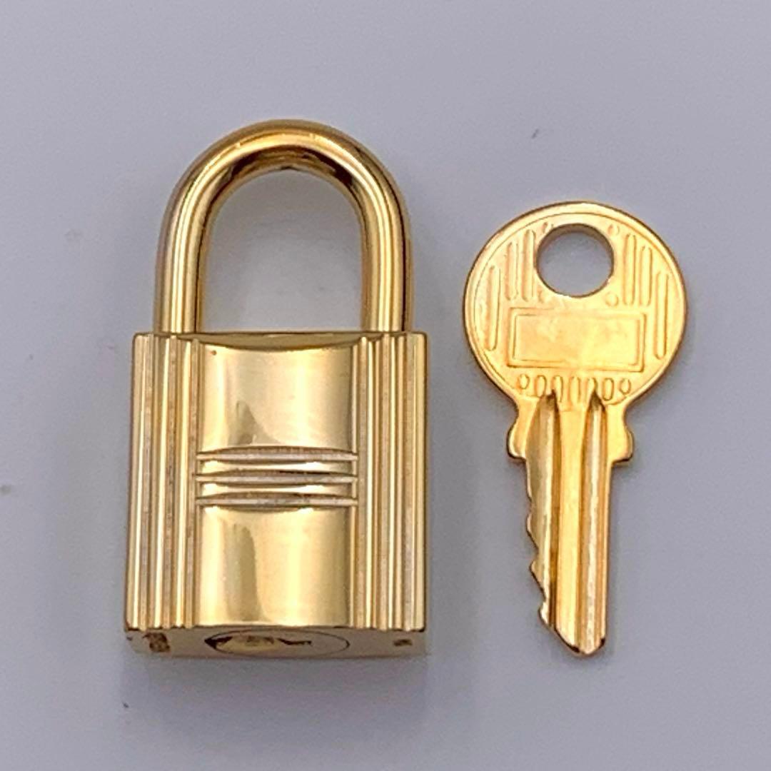 HERMES エルメス カデナ 114番 ゴールド 24Kメッき 鍵付き 南京錠