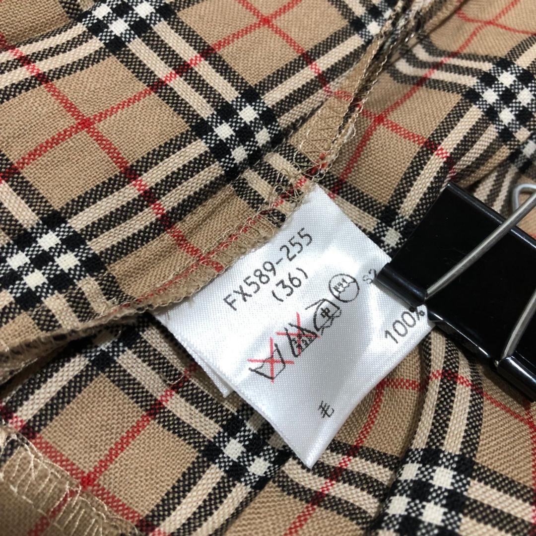 美品✨バーバリーロンドンブルーレーベル ノバチェック柄 プリーツミニスカート