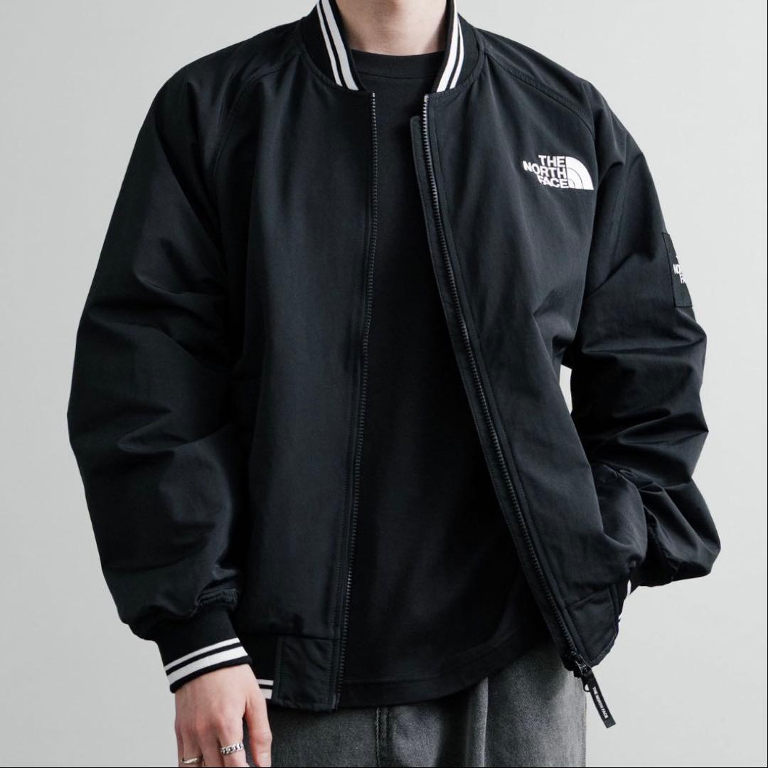 韓国限定 ノースフェイス ボンバージャケット 正規品　XL BLACK 黒
