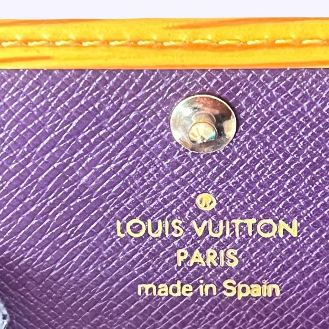 美品 ルイヴィトン エピ ミュルティクレ6 キーケース イエロー ユニセックス