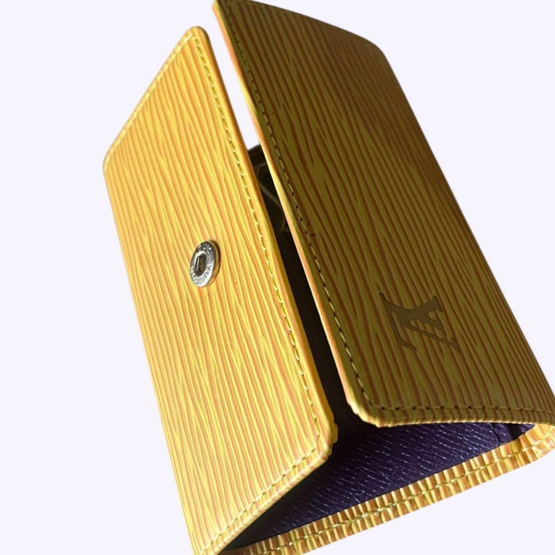 美品 ルイヴィトン エピ ミュルティクレ6 キーケース イエロー ユニセックス