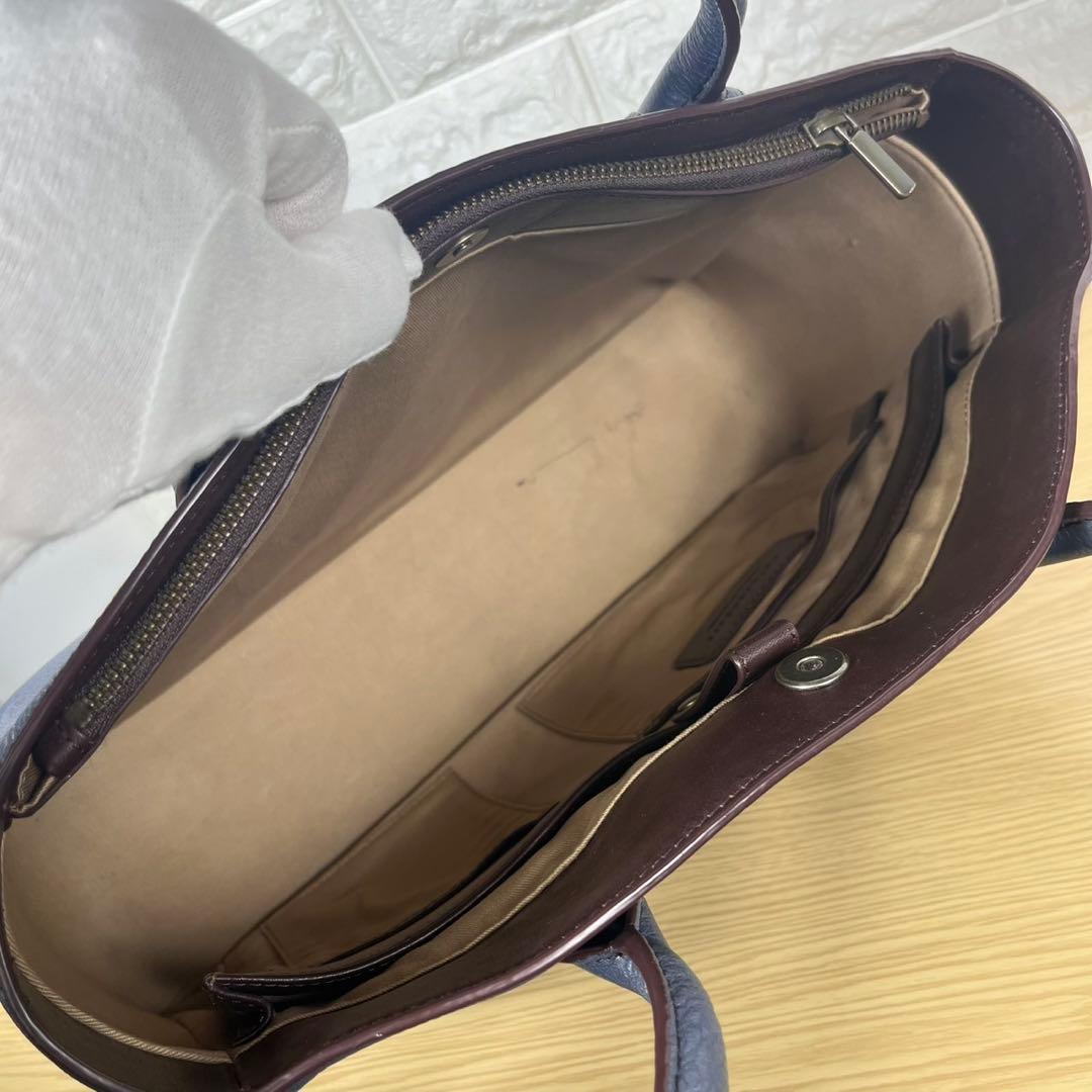 user_8f258690様　マザーハウス トートバッグ　レザー　本革　A4収納