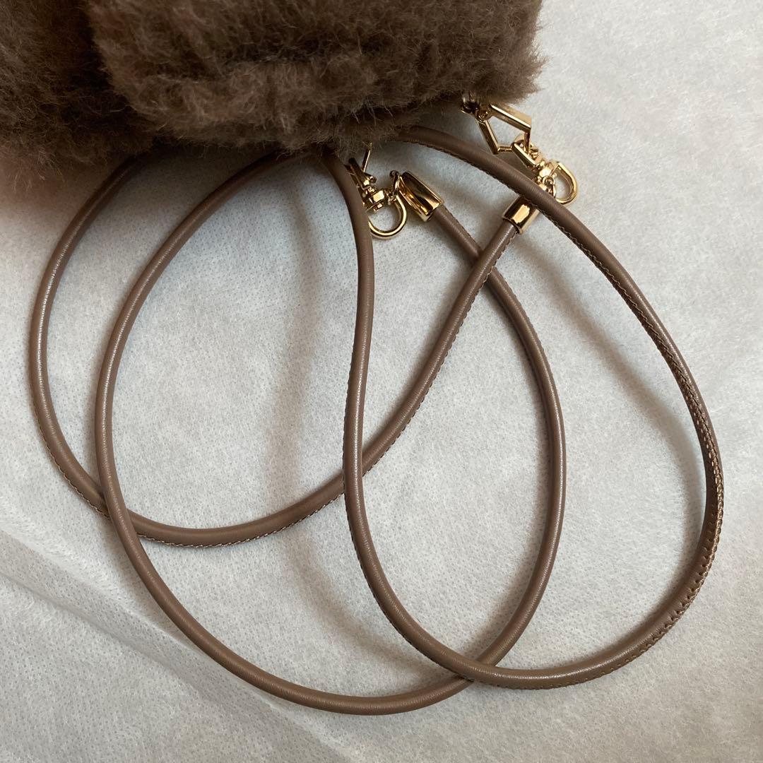 【新品】MaxMara キャメル　テディ ミトン ストラップ付き 手袋