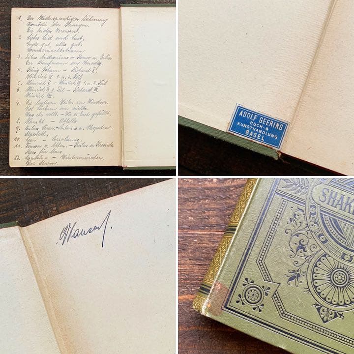 [アンティーク]ドイツのアンティーク洋書6冊セット/インテリア洋書 古書 /