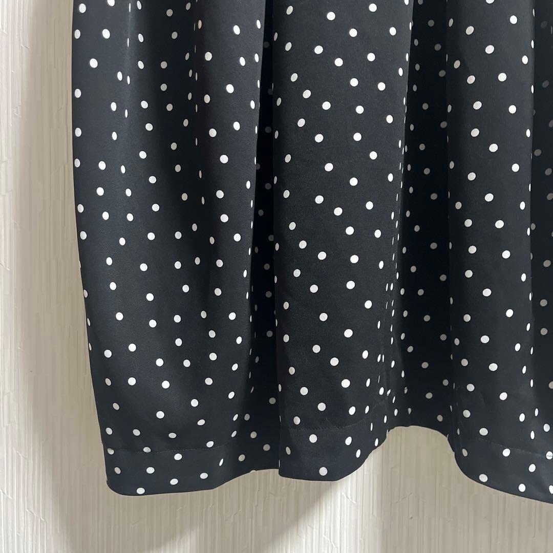 ＊BEARDSLEYタグ付き未使用　ドットマルワンピ F ブラック