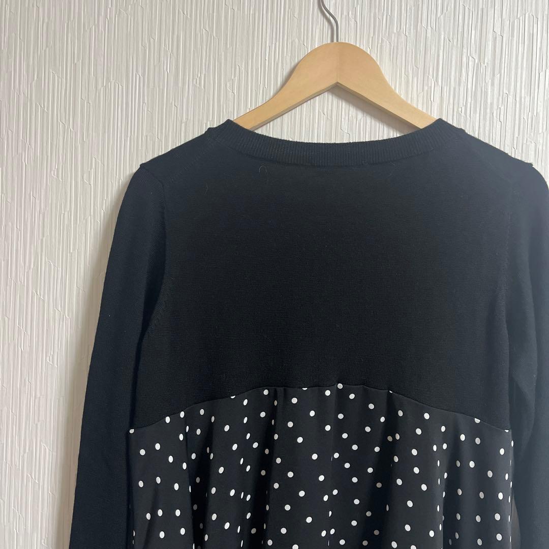＊BEARDSLEYタグ付き未使用　ドットマルワンピ F ブラック
