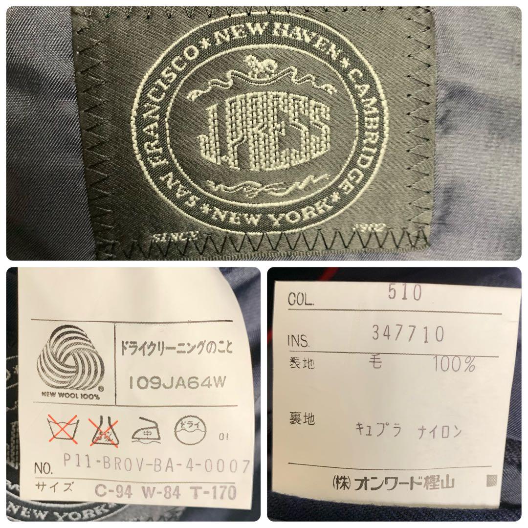 テーラードジャケット　マイクロウインドウペン　ダークカラー　J.PRESS　美品