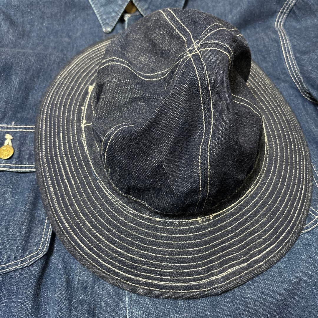 30s us army M-37 デニムハット　デッドストック
