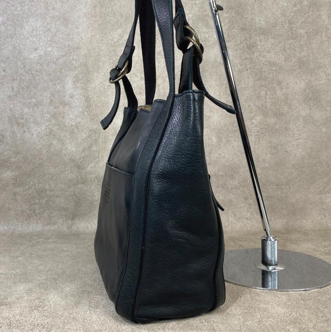 【未使用】 Dakota ダコタ ラポール 牛革 日本製 トートバッグ ブラック