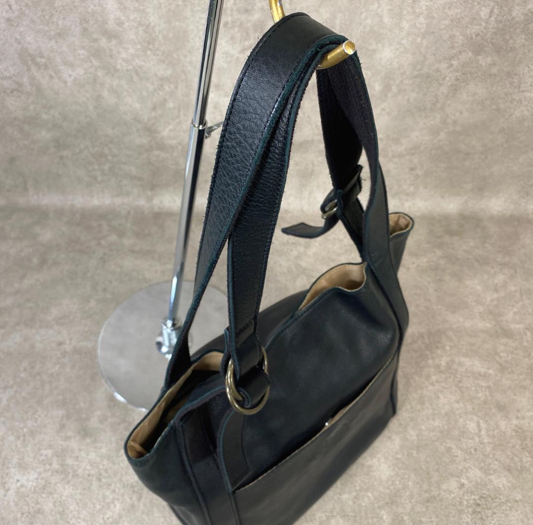 【未使用】 Dakota ダコタ ラポール 牛革 日本製 トートバッグ ブラック