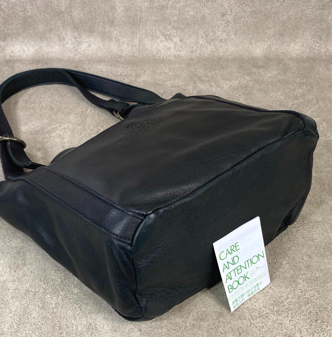 【未使用】 Dakota ダコタ ラポール 牛革 日本製 トートバッグ ブラック