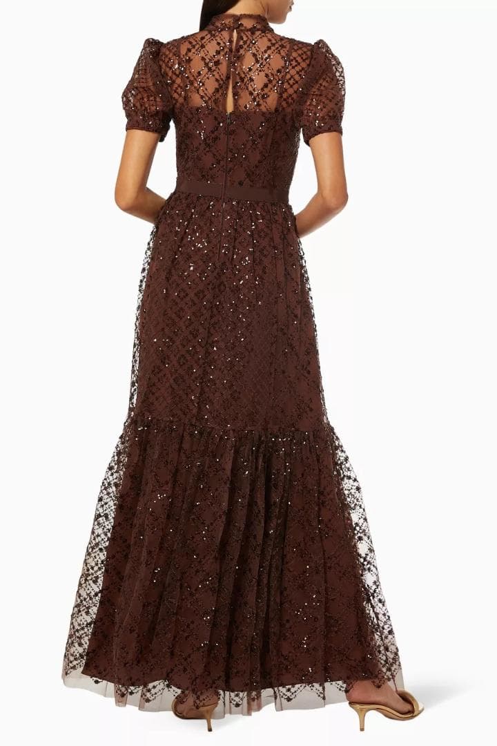 ＼*／様 セルフポートレイト ワンピース スパンコール UK8 未使用 Sequ