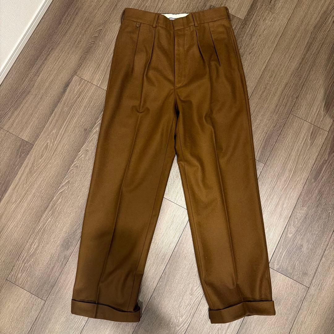 TOMORROWLAND BERNARD ZINSブラウン テラコッタスラックス