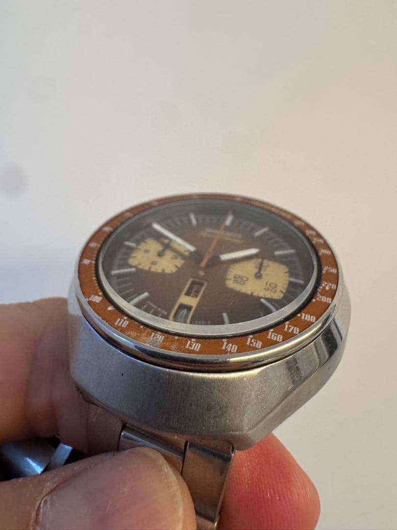 SEIKO 自動巻きクロノグラフ 茶馬　黒馬　セット