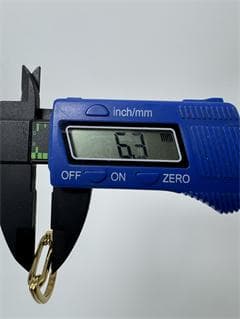 K18ゴールドオープンリング モダンデザイン3.19g 11号