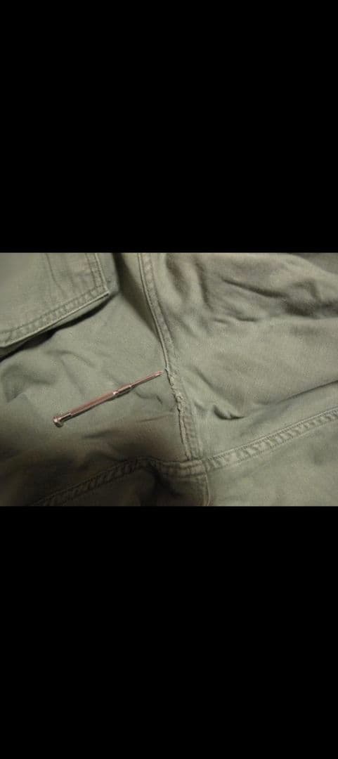 実物　60's US.ARMY コットンサテン ベイカーパンツ 米軍　W34