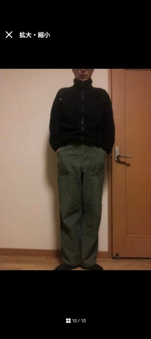 実物　60's US.ARMY コットンサテン ベイカーパンツ 米軍　W34