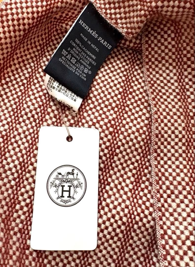 c*y様 新品未使用　HERMES エルメス　薄手カシミヤマフラー　(メンズ/レ