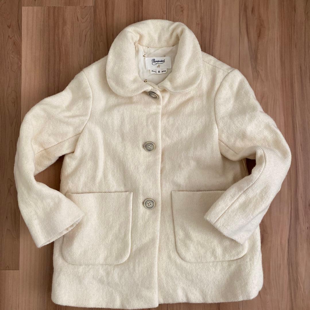 【Bonpoint】コート 6歳　ホワイトコート