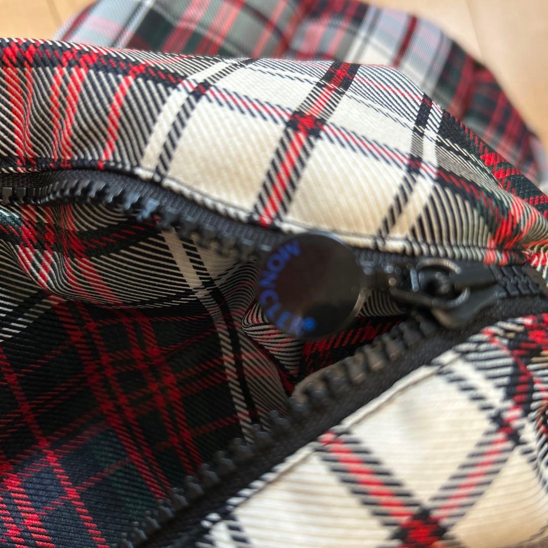 MONCLER チェック　ダウン　コート本物　おくるみ　モンクレール　ジャンパー