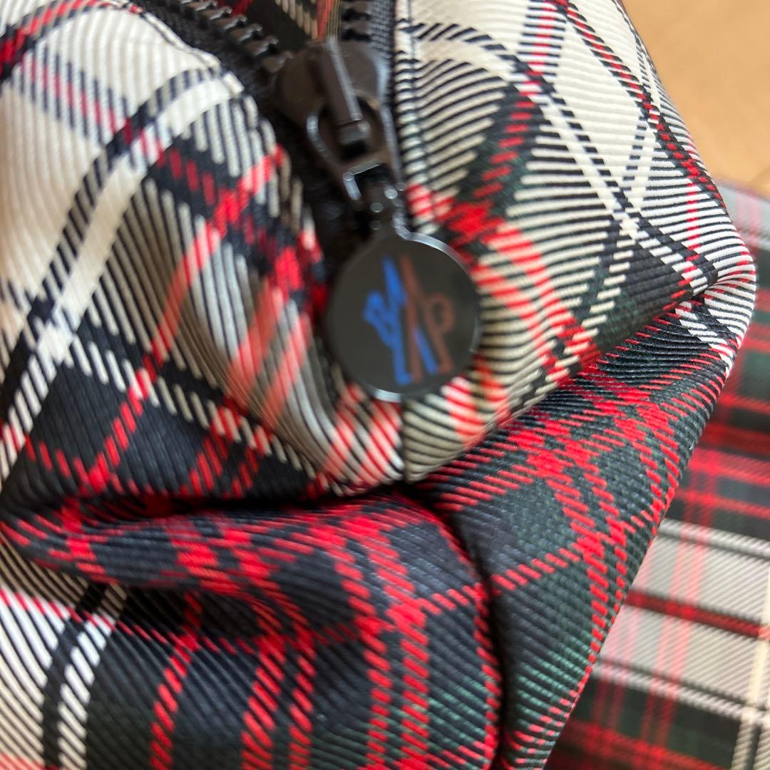 MONCLER チェック　ダウン　コート本物　おくるみ　モンクレール　ジャンパー