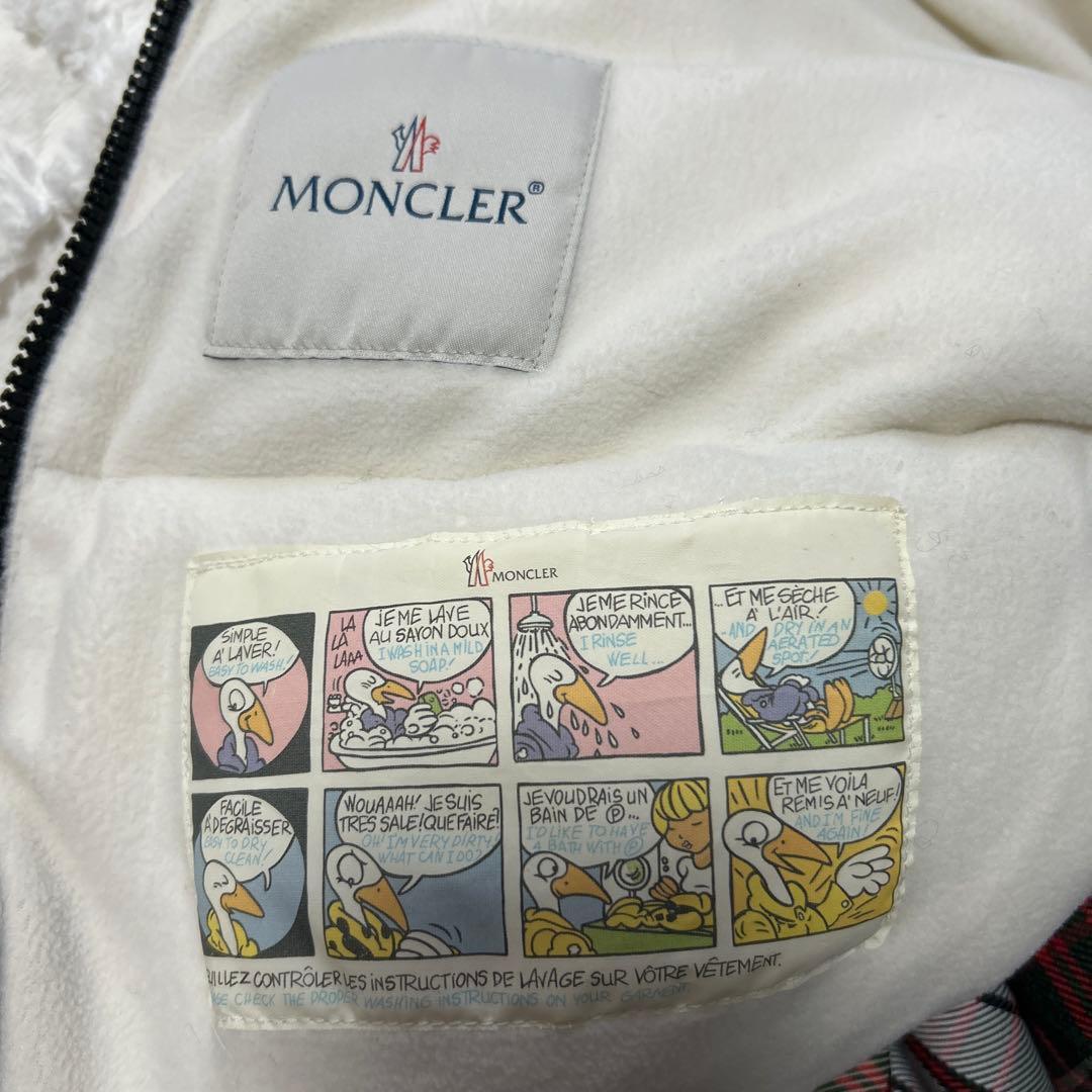 MONCLER チェック　ダウン　コート本物　おくるみ　モンクレール　ジャンパー