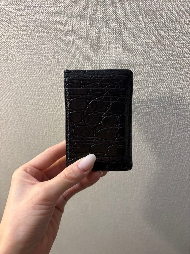 SAINT LAURENT ブラック二つ折り財布 保存袋付き