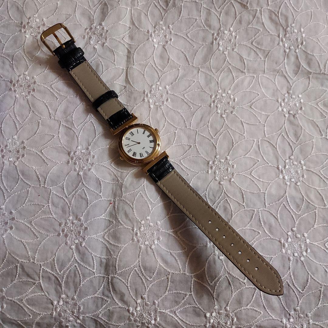 本日中セール)セイコー　ハナエモリコラボ　Wフェイス　リバーシブル腕時計レア