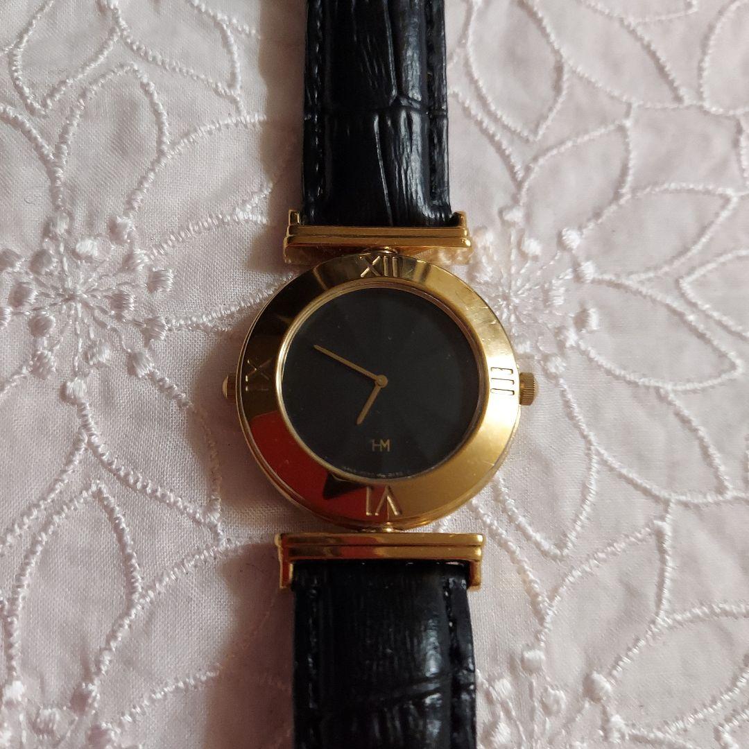 本日中セール)セイコー　ハナエモリコラボ　Wフェイス　リバーシブル腕時計レア