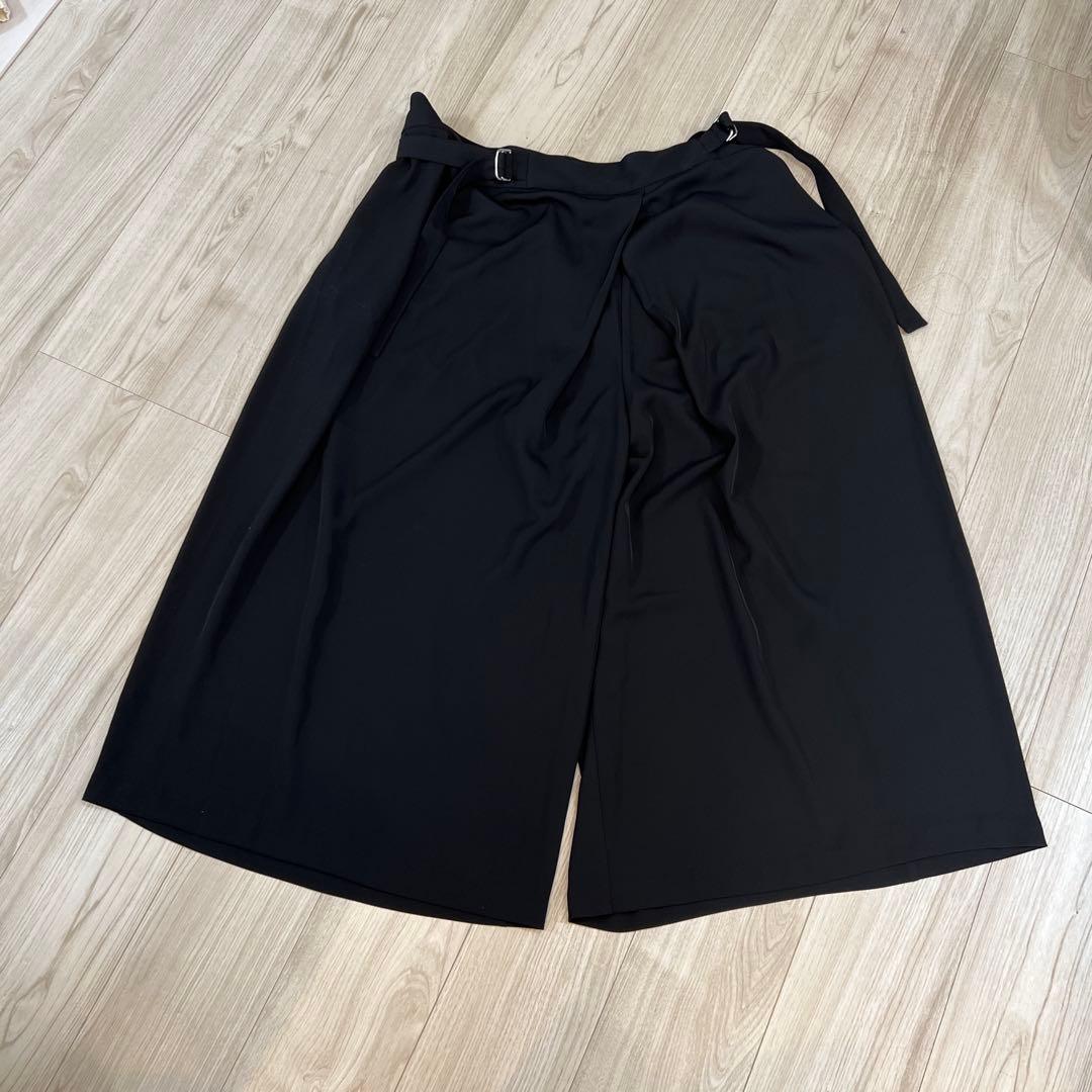 donoban hichan サイドベルトワイドパンツ