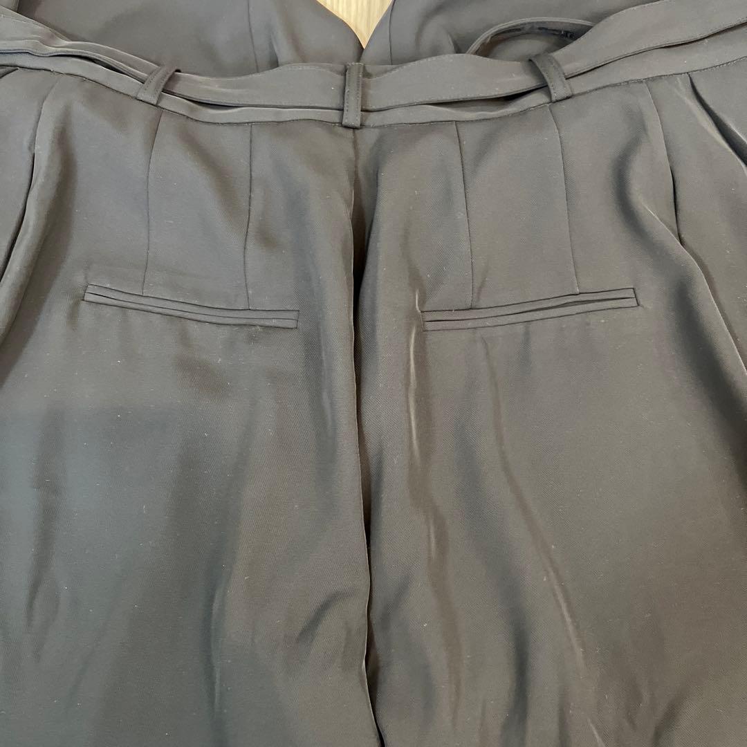 donoban hichan サイドベルトワイドパンツ