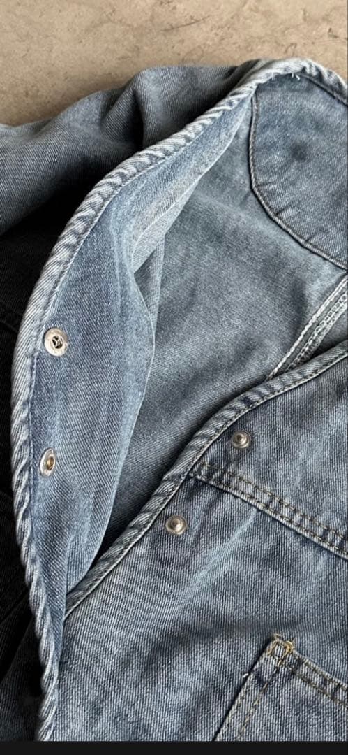 【美品】ARULLE Vカラーデニムジャケット