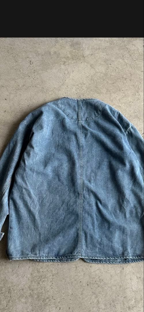 【美品】ARULLE Vカラーデニムジャケット
