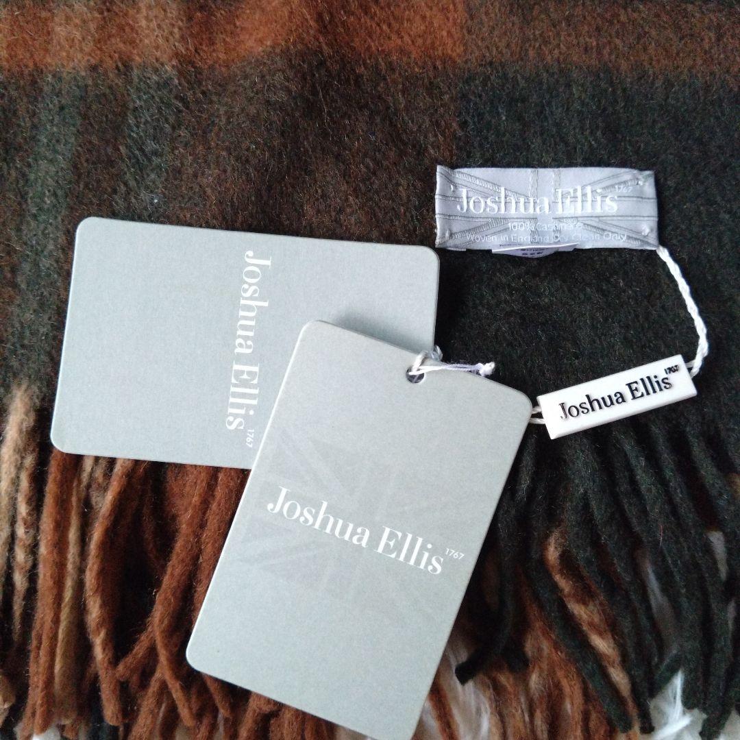 未使用タグ付✨ジョシュアエリス　　カシミヤ100% 大判ストール