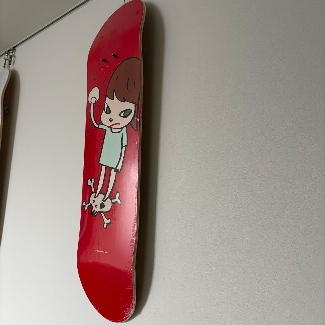 奈良美智　MoMA スケートボード　赤白2枚セット　付属カード・金具・元箱あり