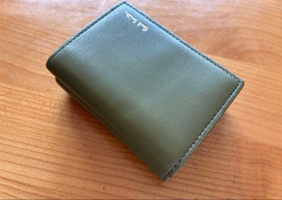 新品　ポールスミス　折財布　カーキ