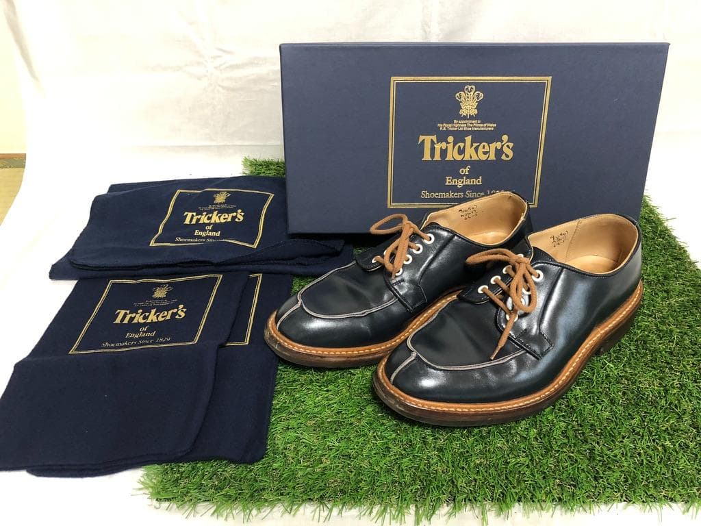 Tricker’s ダルビー M3617 UK6.5 ネイビー 英国製