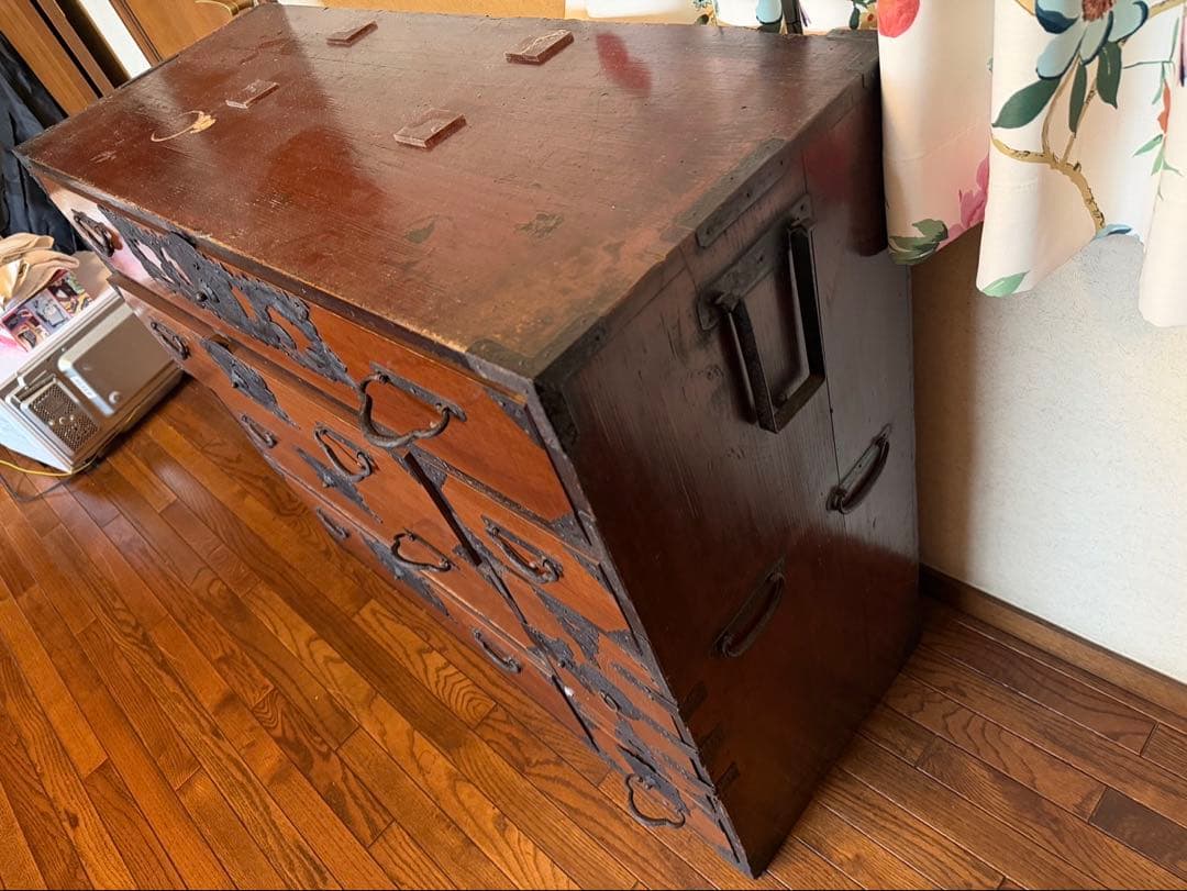 運賃込❗️最高級　日本家具　衣装箪笥　巨匠作品　骨董アンティーク天然無垢けやき？