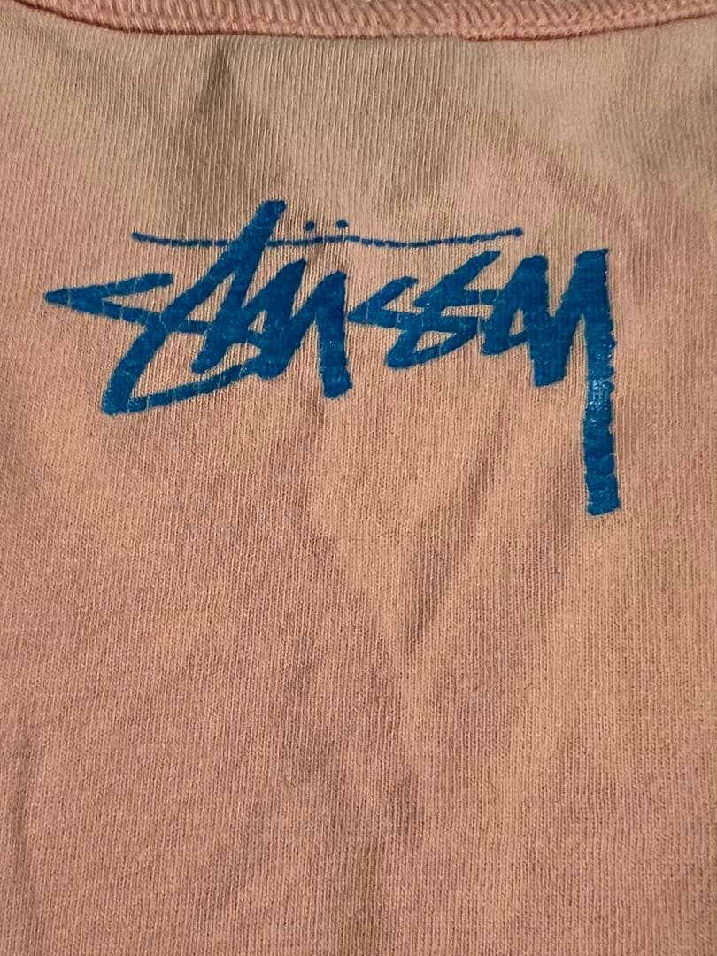 OLD STUSSY 00's ピンク ロングスリーブTシャツ L