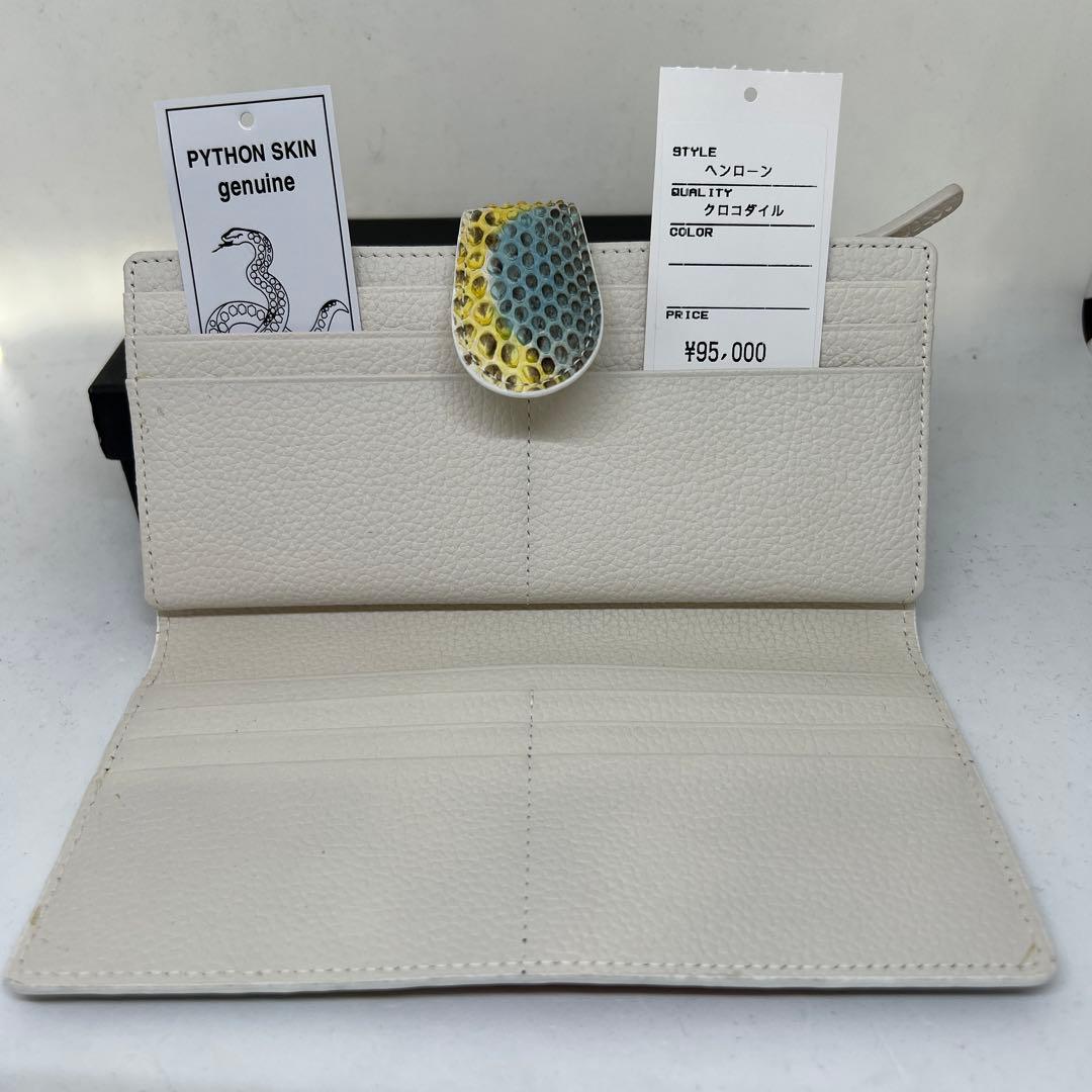 ノリコン さん専用新品　パイソンカラフルヘビ柄 二つ折り 長財布