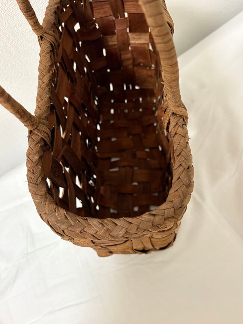 ミ*ー様 格安スタート❗️ 純国産 山葡萄 かごバッグ 新品未使用 かご 籠 山